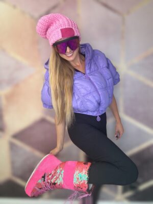 Czapka zimowa BASTET baby róż - obrazek 3