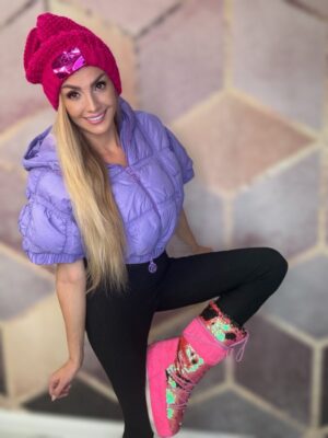 Czapka zimowa BASTET fuksja - obrazek 4