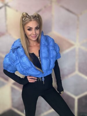 Kamizelka pikowana niebieska BASTET