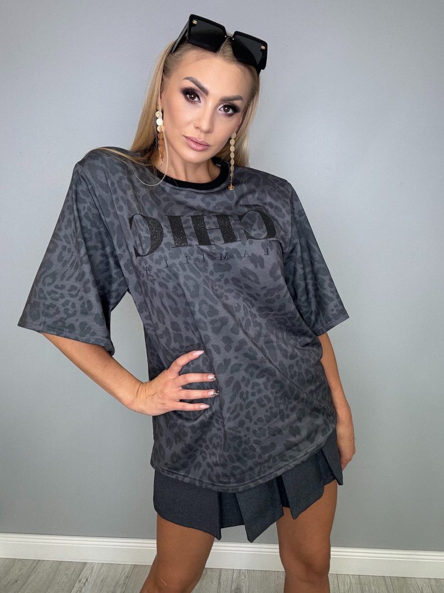 Koszulka Szara Pantera Chic LA MILLA - obrazek 1