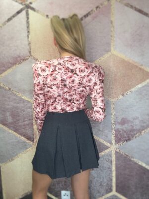 Kwieciste body La Milla Blush pudrowy róż - obrazek 4