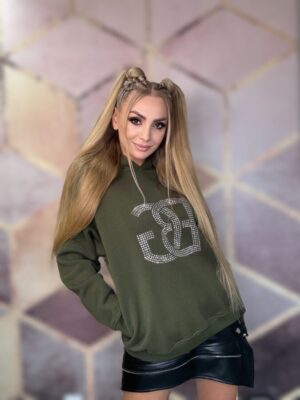 Bluza damska BRANDENBURG DIAMOND khaki - obrazek 6