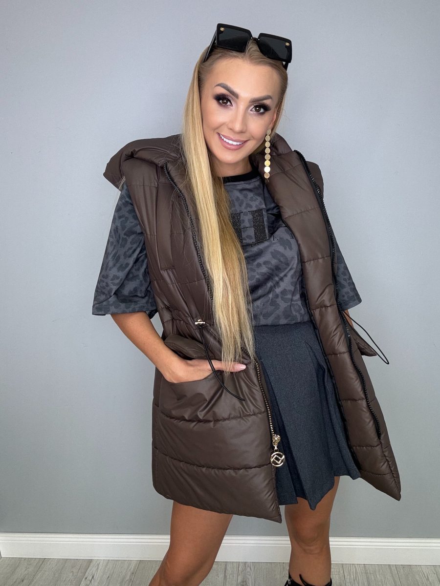 Piękna i Moda Kamizelka Czekoladowa Vasari Kamizelka Czekoladowa Vasari - obrazek 1