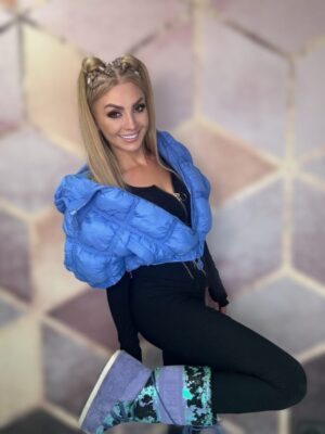 Kamizelka pikowana niebieska BASTET - obrazek 4