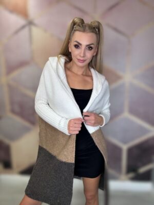 Kardigan trzykolorowy - obrazek 2