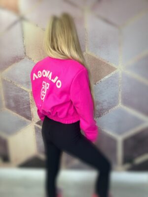 Kurtka bomberka OLAVOGA różowa - obrazek 2