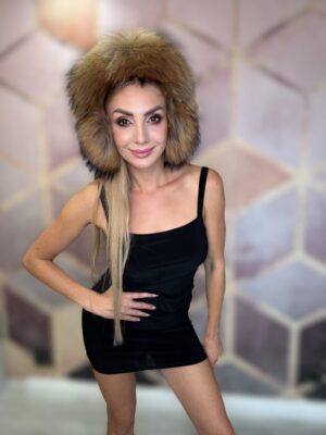 Nauszniki naturalne z jenota brąz