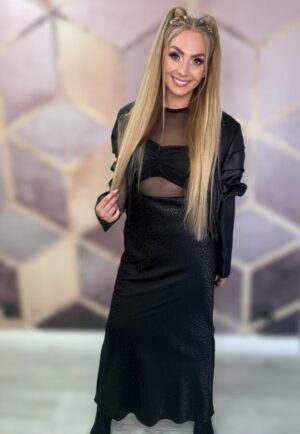 Spódnica długa satynowa różne kolory - obrazek 2