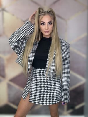 Marynarka pepitka PREMIUM LA MILLA - obrazek 3