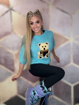 Sweter z misiem różne kolory - obrazek 3