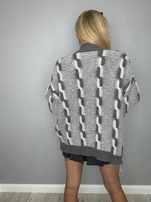 Unikatowy Kardigan zdobiony kryształkami - obrazek 4