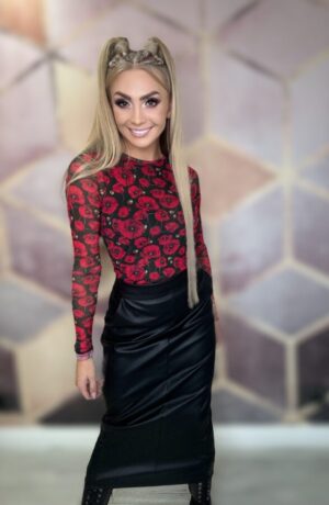 Siatka różowe maki LA MILLA - obrazek 3