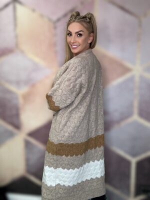 Sweter kardigan 3 kolory - obrazek 4