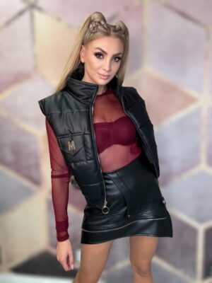 Kamizelka z ekoskóry - obrazek 2