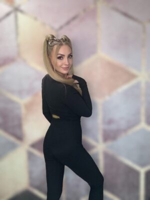 Kombinezon czarny LA MONNE - obrazek 4