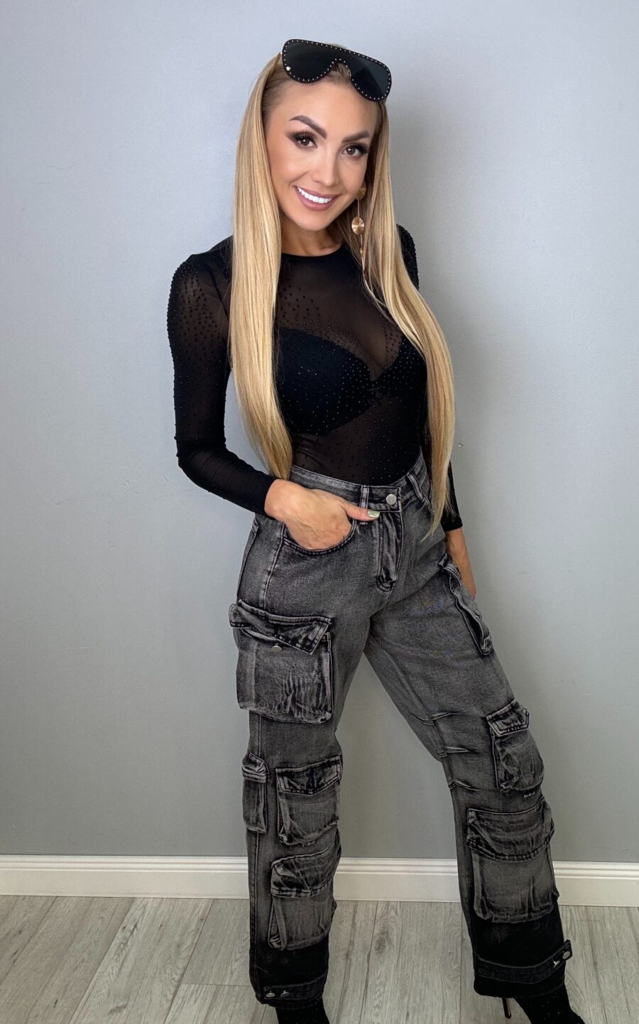 Body siatka cyrkoniowe kolor czarny V - obrazek 3