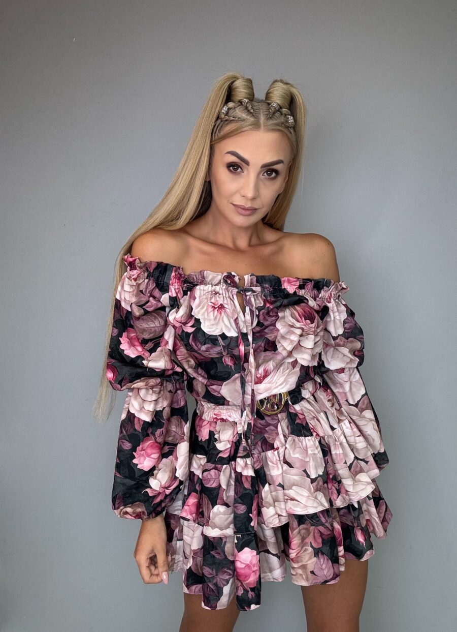 Kombinezon Rodos Vasari kwiaty beżowe 1 - obrazek 3