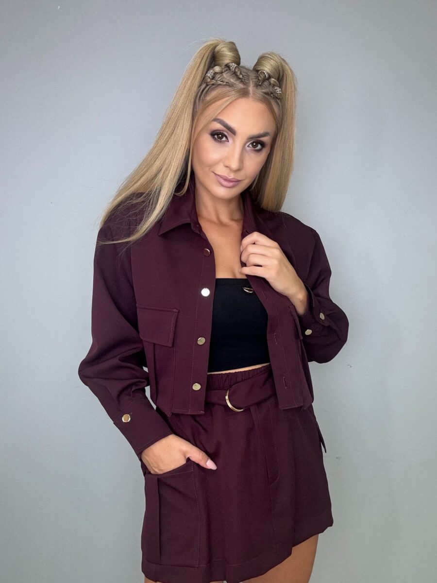 Komplet Dolly VASARI kolor śliwka - obrazek 1