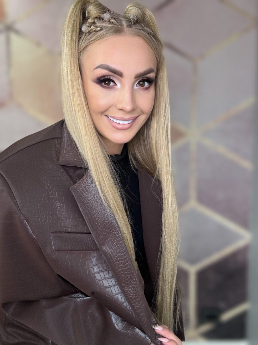 Marynarka z eko skóry wzór wężowy - obrazek 4