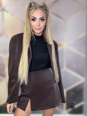 Marynarka z eko skóry wzór wężowy