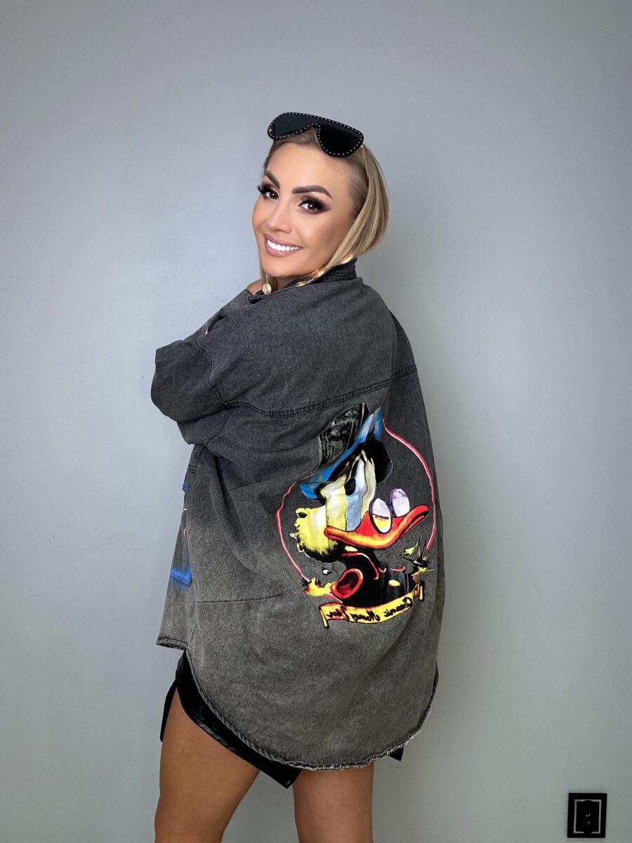 Katana jeansowa z Animowanymi Motywami - Produkt Premium - obrazek 4