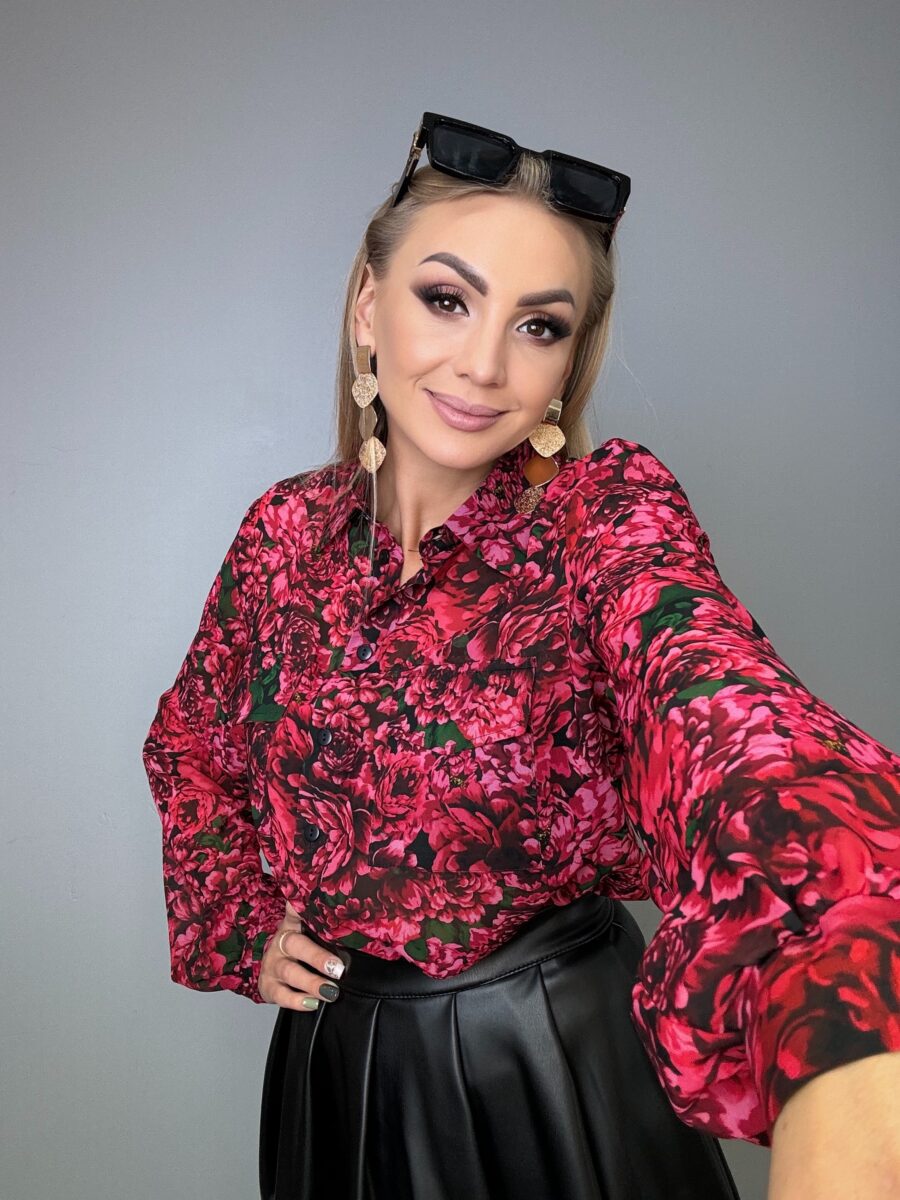 Koszula Szyfonowa La Milla - Kwiatowy Urok - obrazek 3