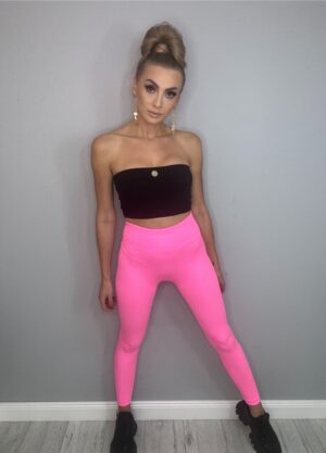 Legginsy Neonowy Róż