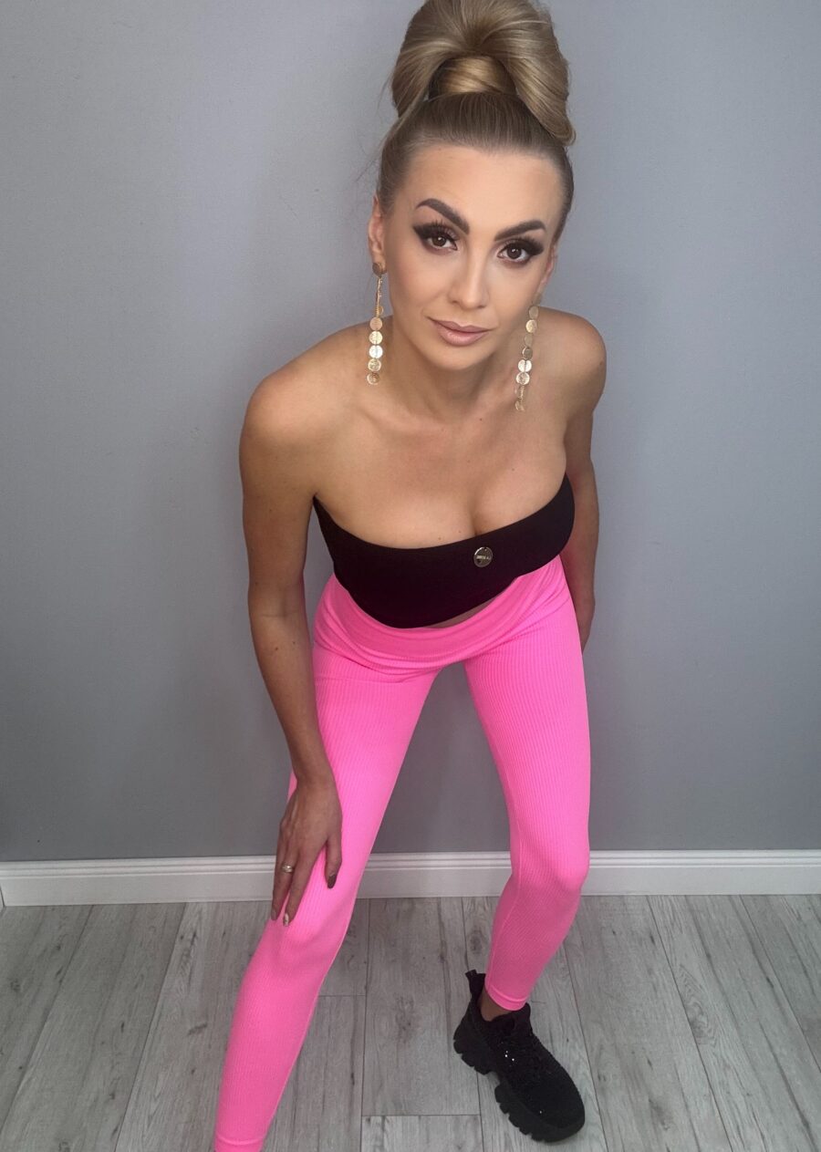 Legginsy Neonowy Róż - obrazek 2