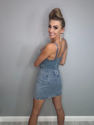 Kokardowa Spódniczka z Jeansu Denim - Fantazja na Wiosnę i Lato - obrazek 10