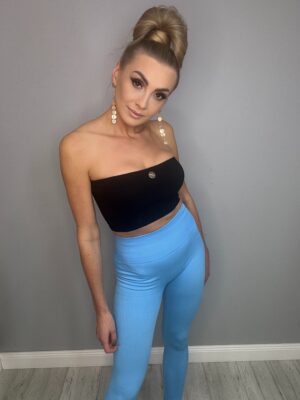 Leginsy baby blue Niebieski - obrazek 2