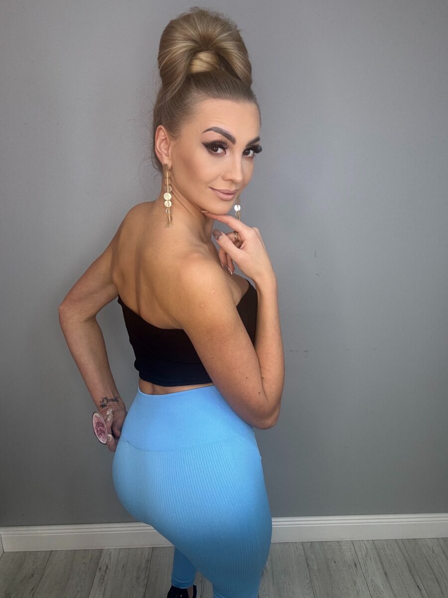 Leginsy baby blue Niebieski - obrazek 9