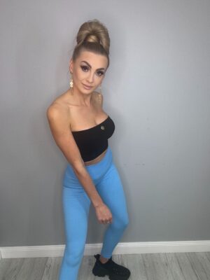 Leginsy baby blue Niebieski - obrazek 8