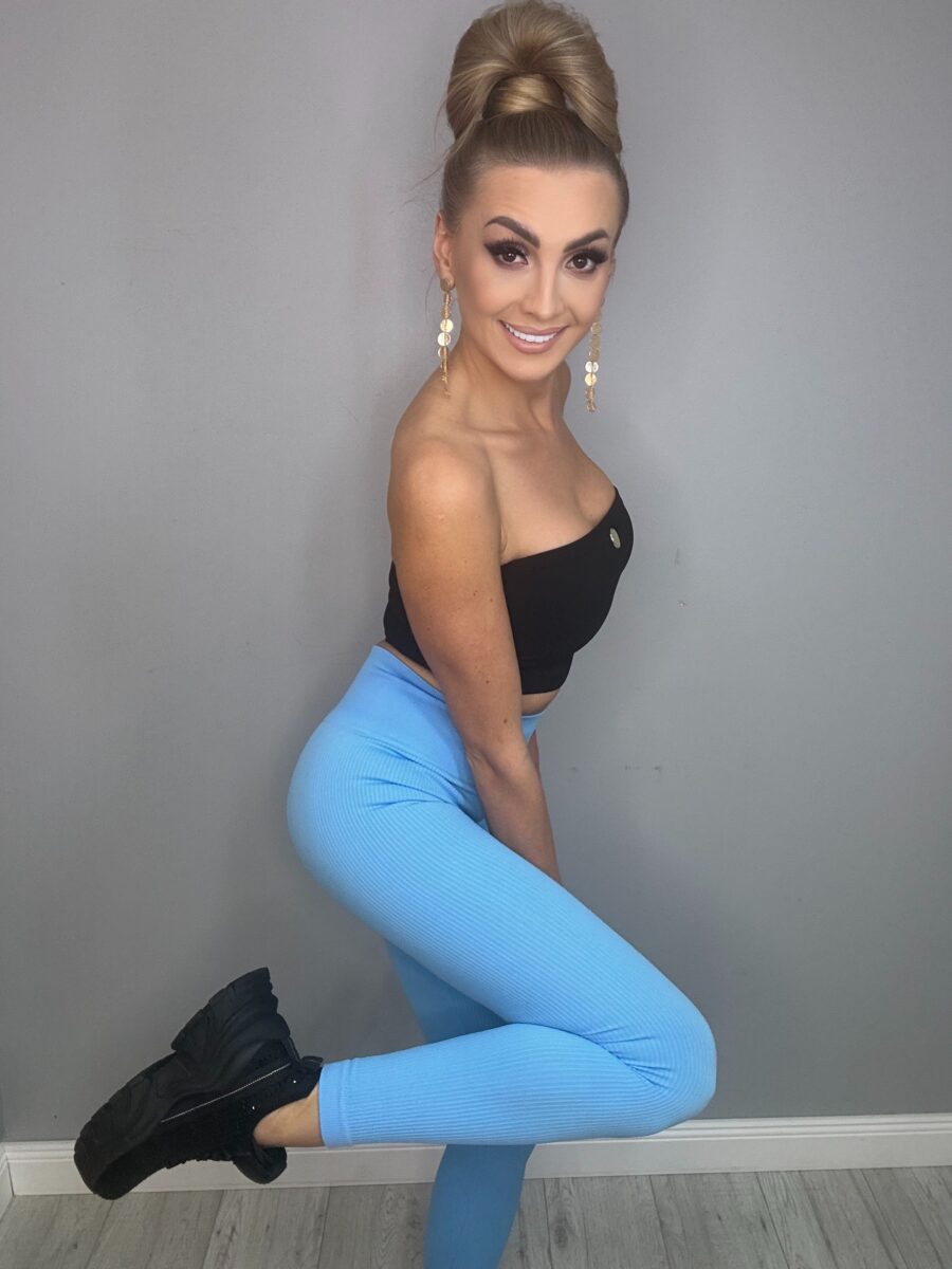 Leginsy baby blue Niebieski - obrazek 6