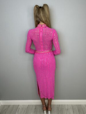 Różowy komplet "Neonowy blask" - obrazek 11