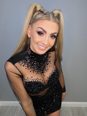 Sukienka Czarny Blask Luksusu - obrazek 10