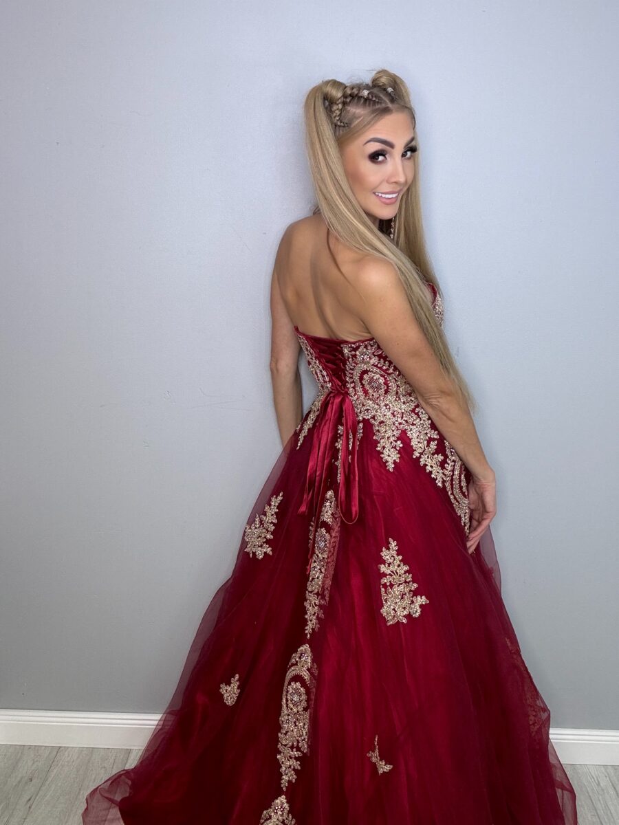 Bajkowa Suknia Księżniczki Czerwona - obrazek 10