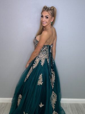 Bajkowa Suknia Księżniczki Zieleń - obrazek 10