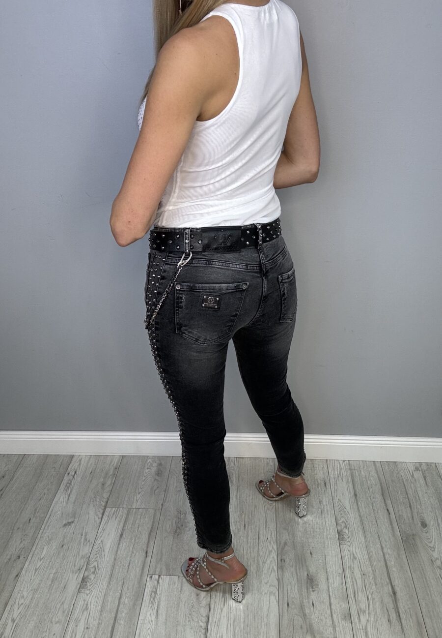 Elastyczne Jeansy z Dżetami - obrazek 4