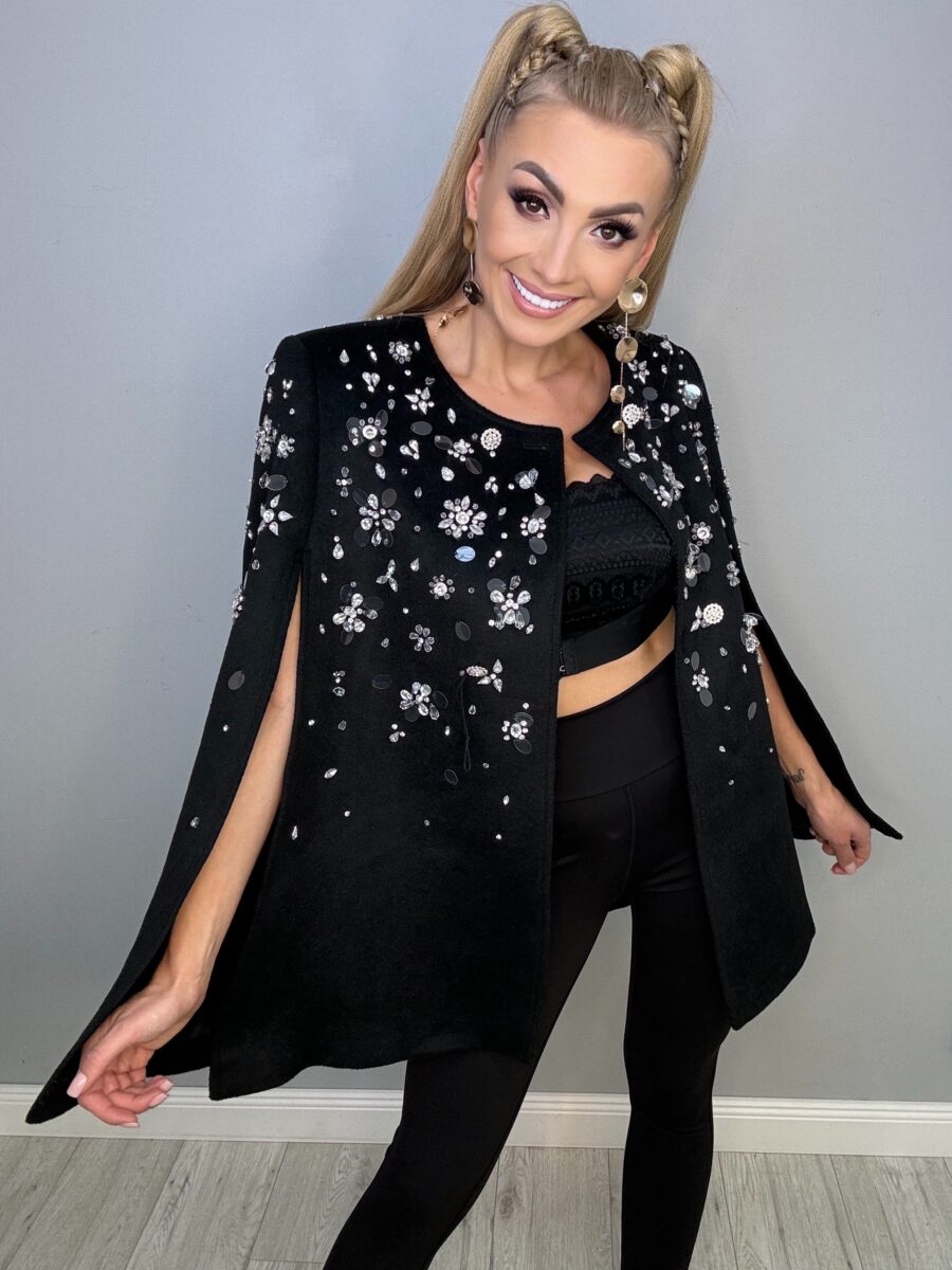 Ekskluzywny Płaszcz A’la Batman z Kaszmiru Ręcznie wyszywany - obrazek 4