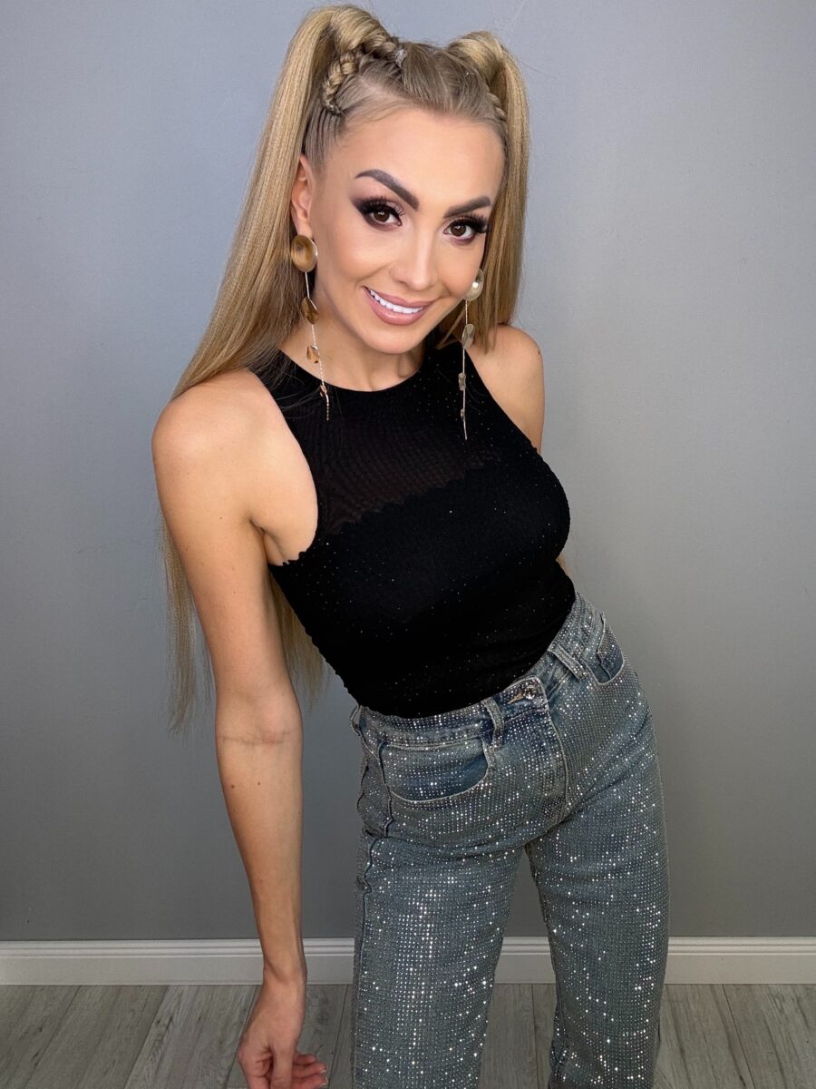 Spodnie Jeans Cyrkoniowy Blask - obrazek 4