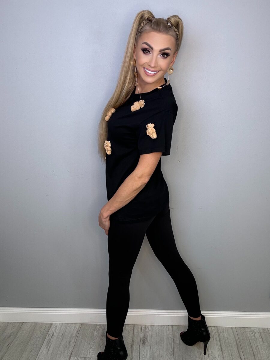 Koszulka Czarna z Pluszakami - obrazek 7