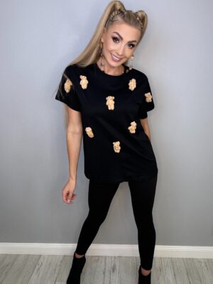 Koszulka Czarna z Pluszakami - obrazek 6