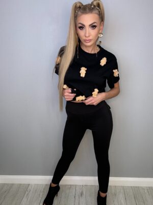 Koszulka Czarna z Pluszakami - obrazek 2