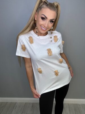 Koszulka Biała z Pluszakami - obrazek 5