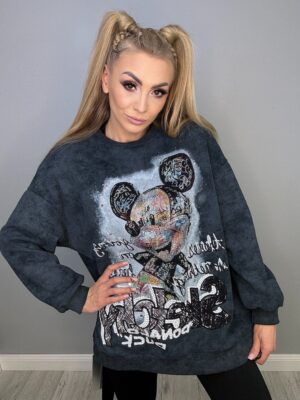 Bluza Premium z Bajkowym Motywem w Kolorze Grafitowym - obrazek 2