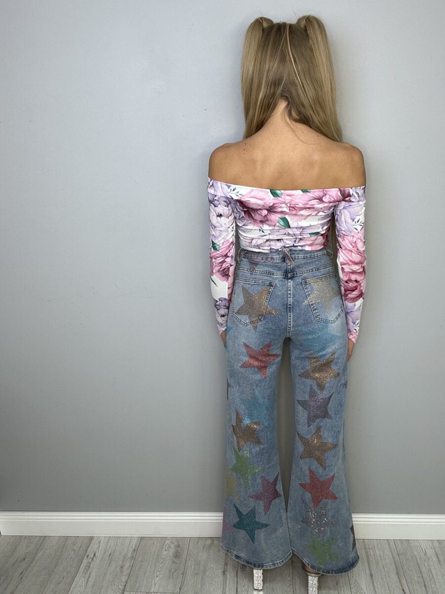 Body hiszpanka kwiatowy wzór - obrazek 3