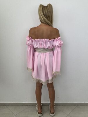 Sukienka ARIZONA pudrowy róż – La Monne - obrazek 7