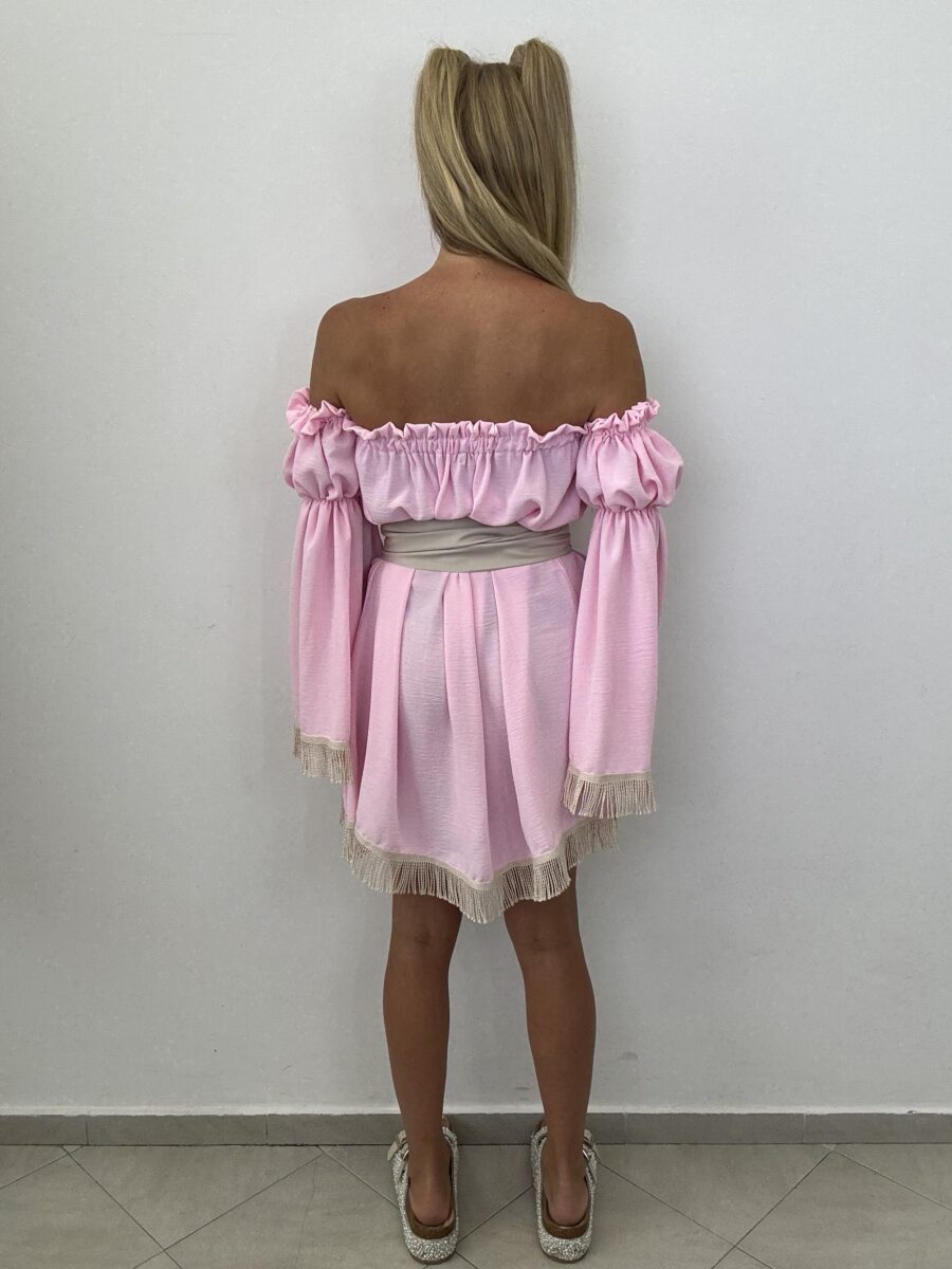 Sukienka ARIZONA pudrowy róż – La Monne - obrazek 7