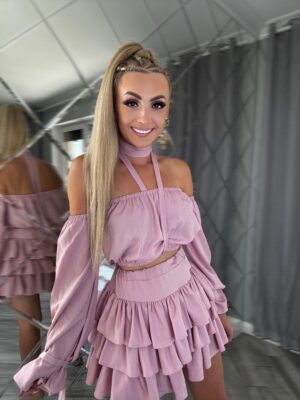 Komplet Vasari – pudrowy róż i lekkość - obrazek 2