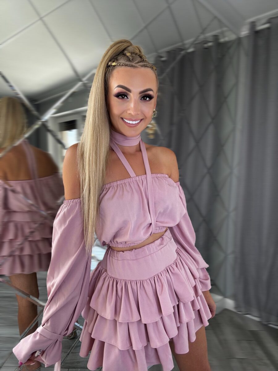 Komplet Vasari – pudrowy róż i lekkość - obrazek 2